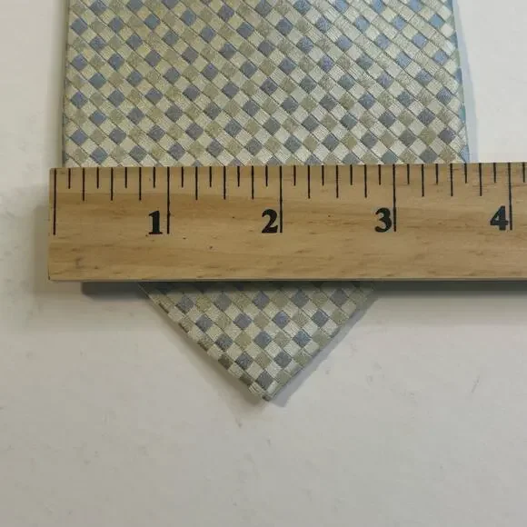 Charvet Place Vendome men's blue and cream silk made in France tie
